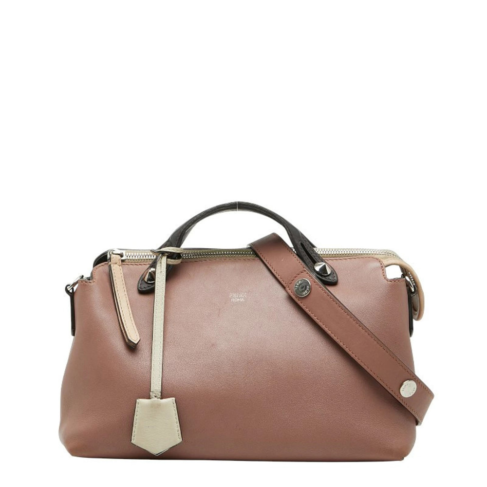 Fendi By The Way 2way Shoulder Bag Pink Leather
